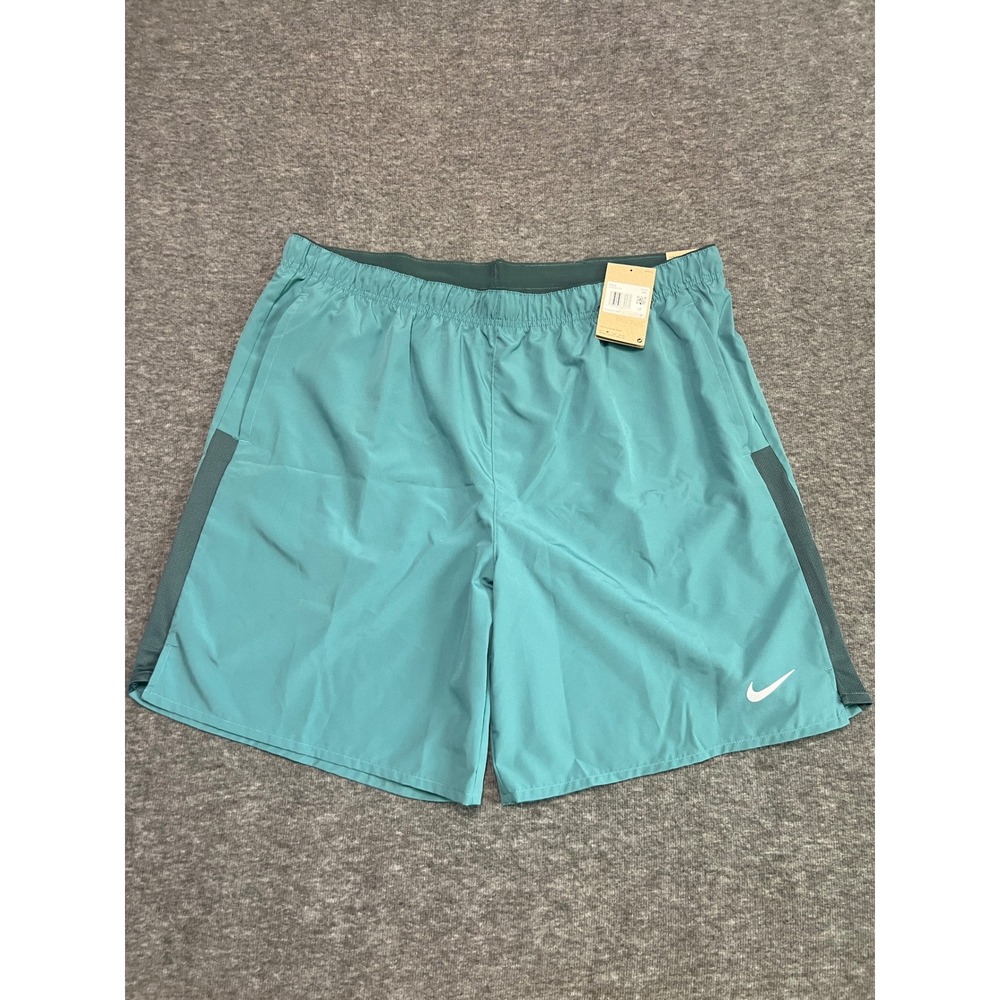 Nike Challenger Dri-FIT 9 Inch Running Shorts Mens XXL Teal Green DV9365-379 NEW
